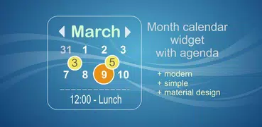 Calendar Widget Month with Age