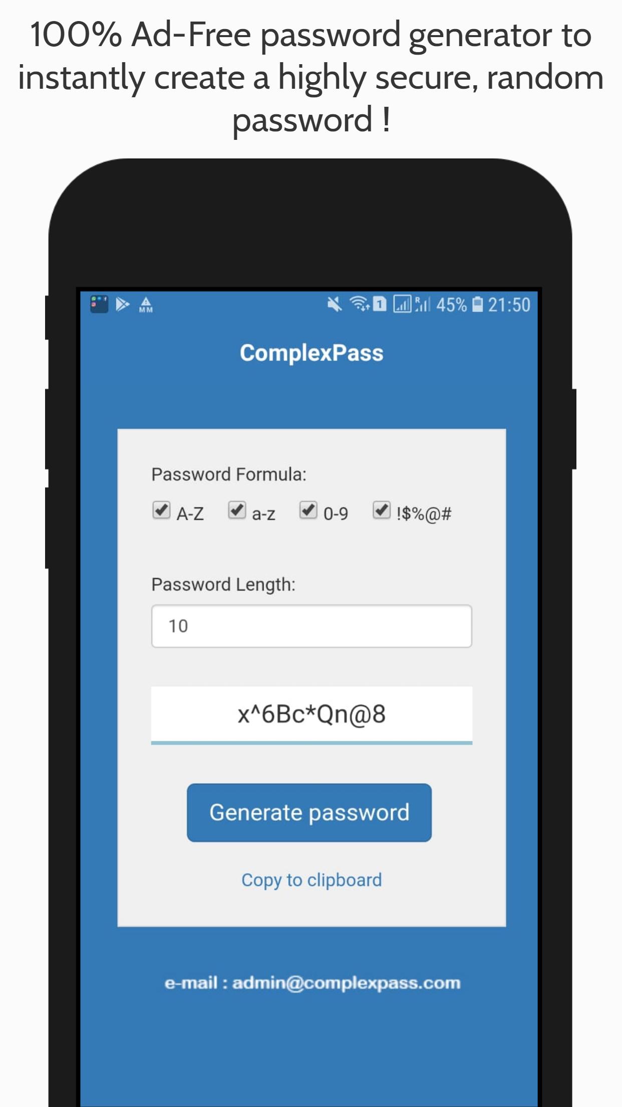 Complex Pass : Hard To Guess Password Generator for Android - APK Download