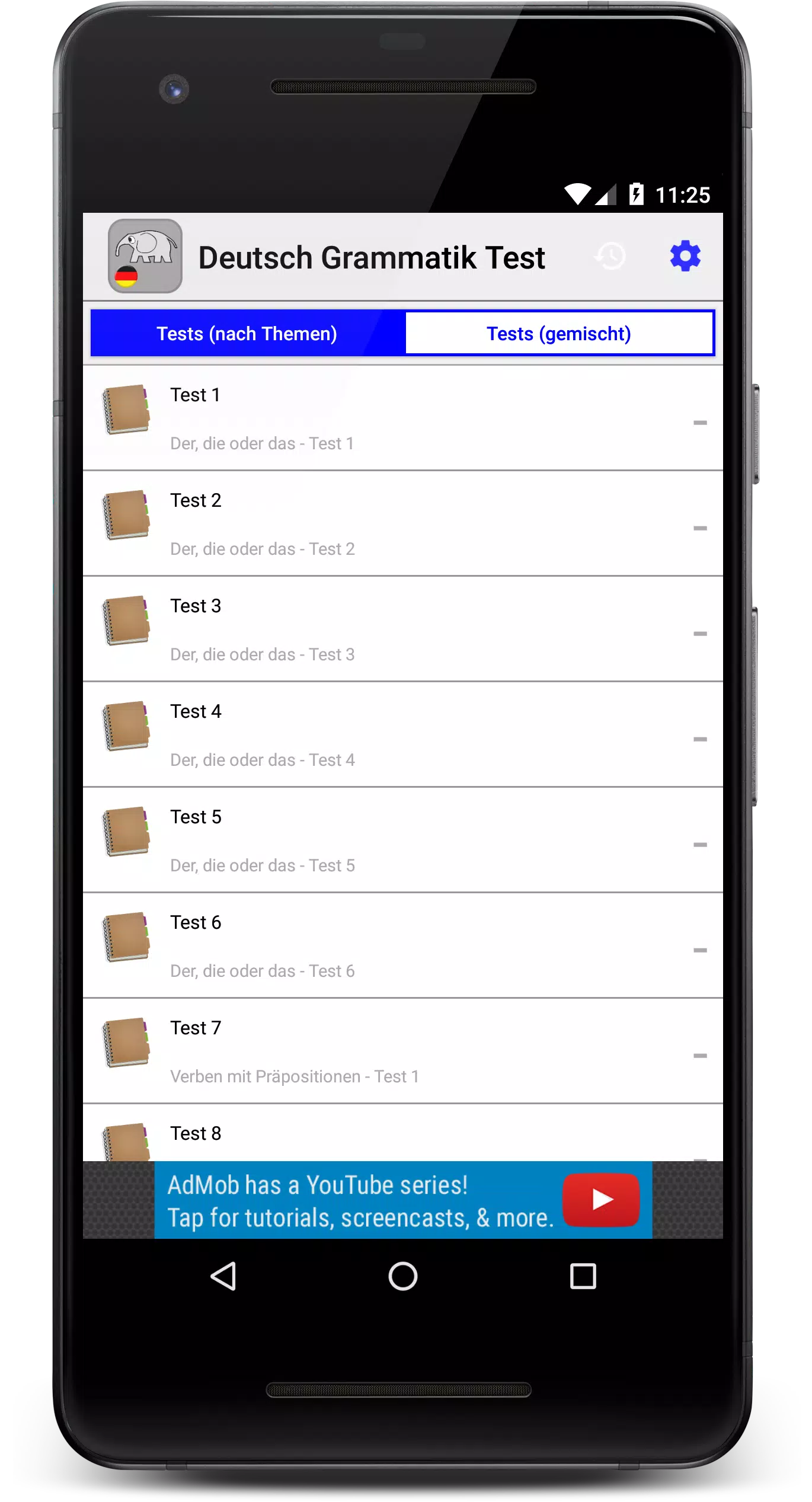 Скачать Deutsch Grammatik Test APK Для Android