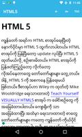 HTML 5 Myanmar पोस्टर