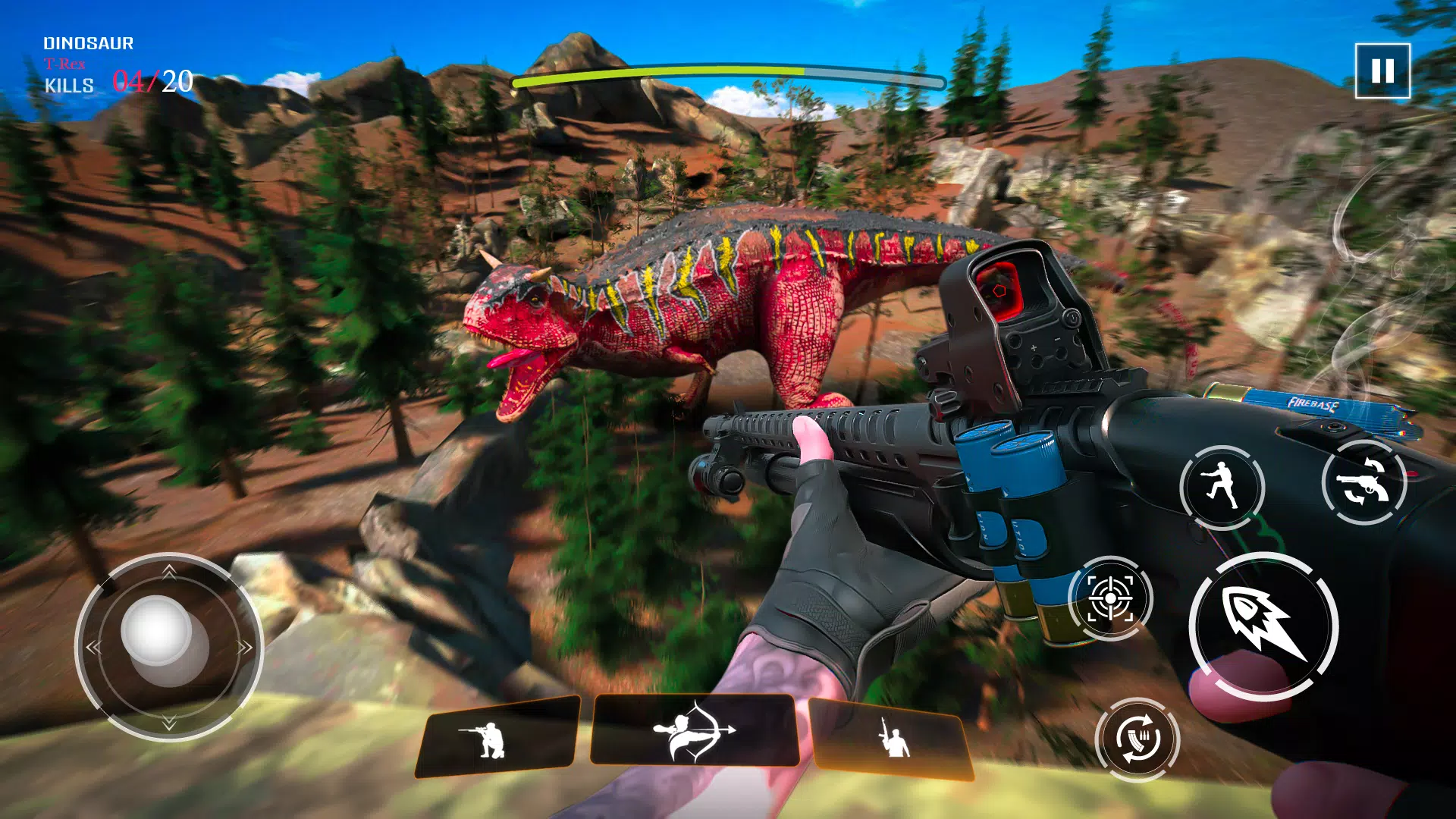 Baixe Dinosaur jogos offline de tiro no PC