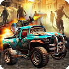 Icona zombie roadkill: gioco di auto autostrada zombie