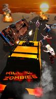 Poster zombie roadkill: gioco di auto autostrada zombie