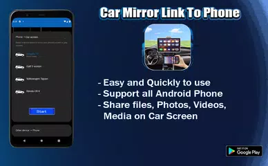 Descargar XAPK de Mirror Link Phone to car