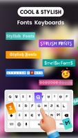 Stylish Text Keyboard Font App Affiche