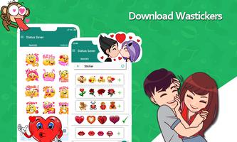 Status Saver & Anime Stickers For Whatsapp capture d'écran 2