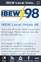 IBEW Local Union 98 poster