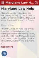 Maryland Law Help capture d'écran 1