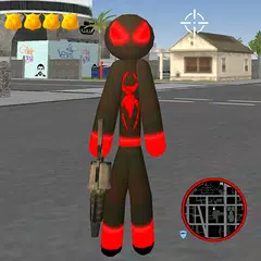 Stickman Spider Rope Hero - Gangster Crime City APK download