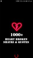 Heart Broken Shayari Plakat