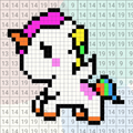 Pixel Unicorn: Koloruj numery