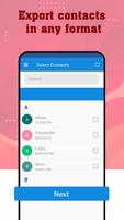 Export contacts to Pdf, Excel, Text, Word Easily Cartaz