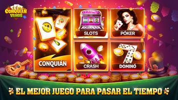 Conquian Vamos：Slots Crash Affiche