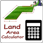 landoppervlak rekenmachine-icoon