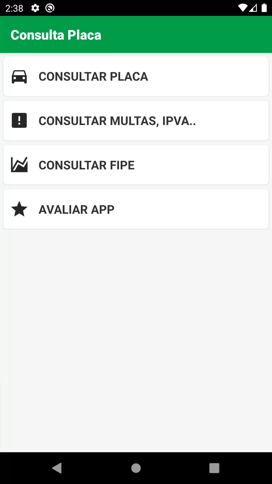 Descarga de APK de Consulta Placa FIPE e Multas para Android