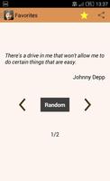 Johnny Depp Quotes اسکرین شاٹ 1