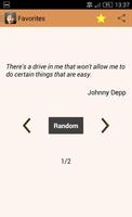 برنامه‌نما Johnny Depp Quotes عکس از صفحه