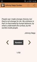 برنامه‌نما Johnny Depp Quotes عکس از صفحه