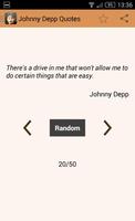 برنامه‌نما Johnny Depp Quotes عکس از صفحه