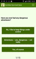 Zombie Survival Quiz постер
