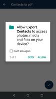 Phone Contacts PDF Export screenshot 3