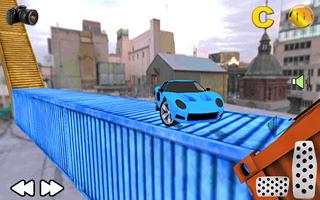 Real Container Sky Car Game imagem de tela 1