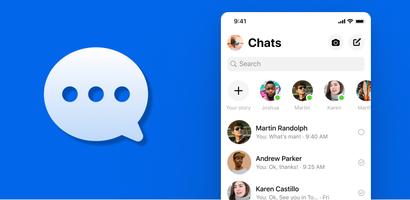 Fake chat messenger, prank ポスター