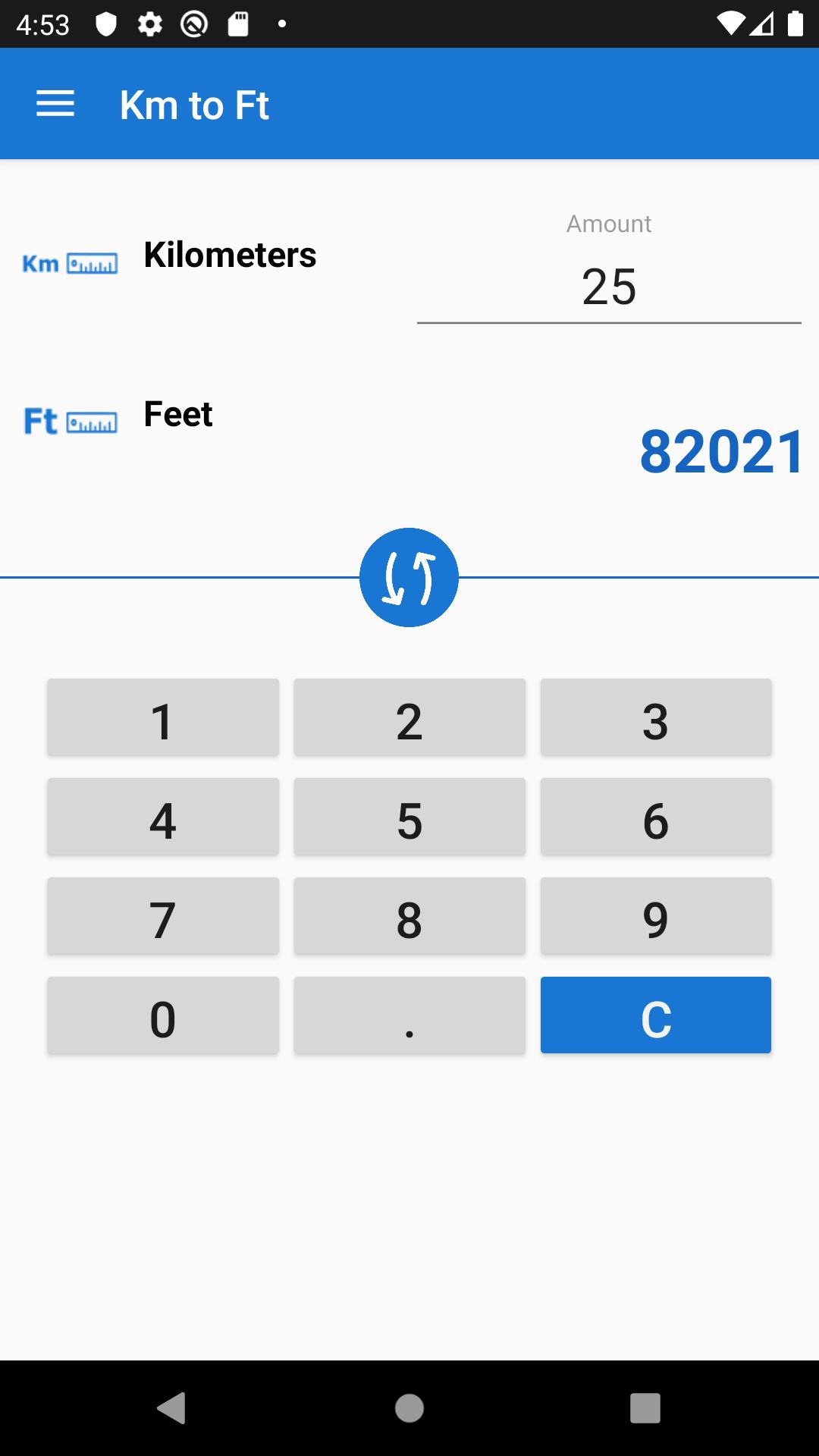 Kilometers to Feet / Km to Ft Converter for Android - APK Download