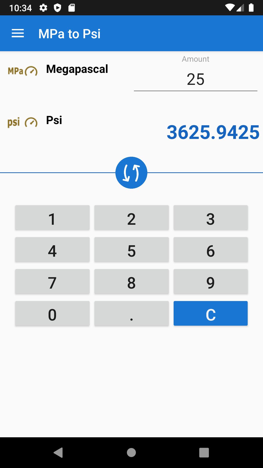 MPa to Psi for Android - APK Download