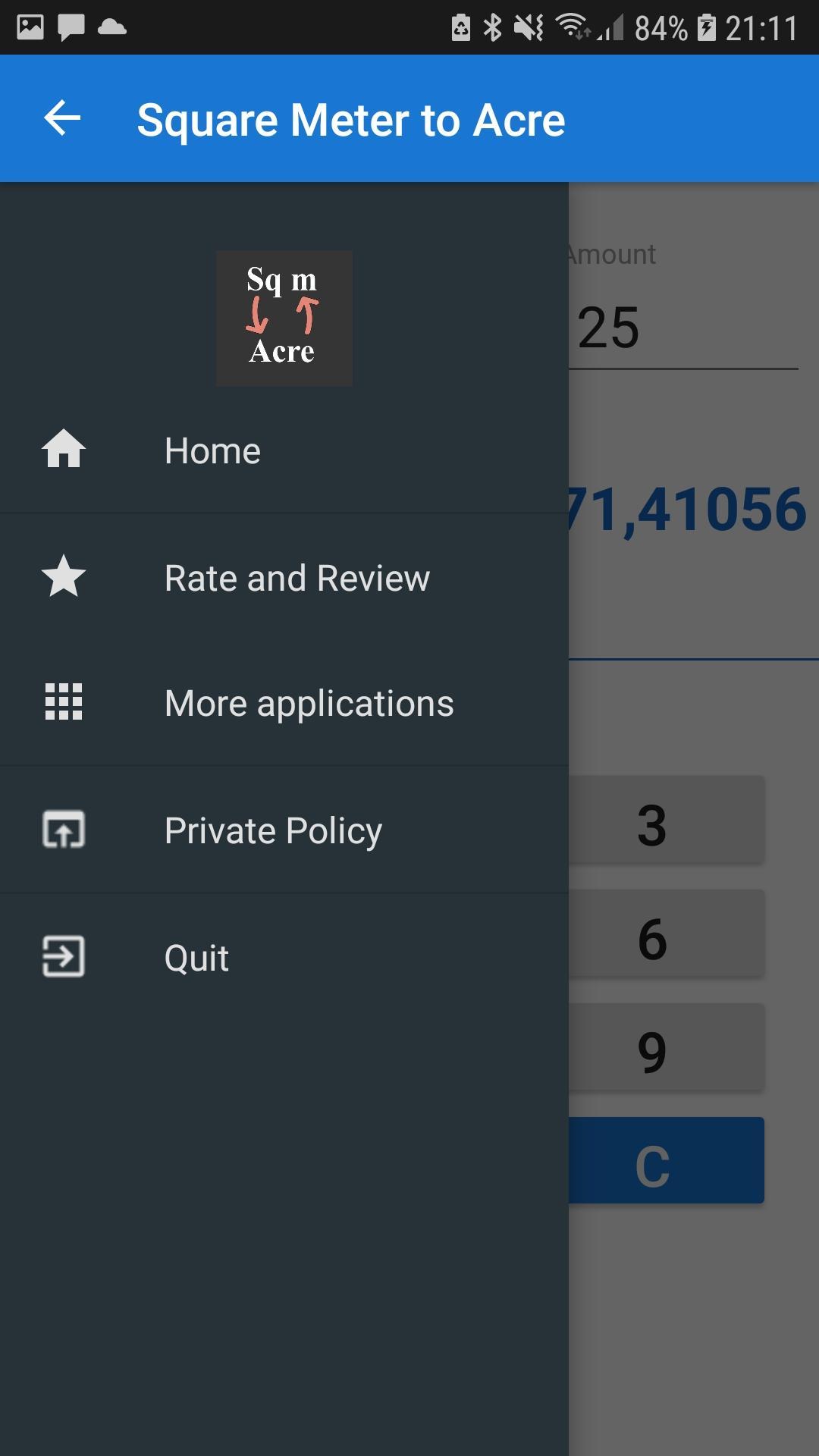 Square Meter to Acre for Android - APK Download