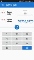 Square Meter to Square Inch Converter โปสเตอร์