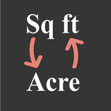 Square Feet to Acre Zeichen