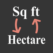 Square Feet to Hectare / sq ft to ha icon