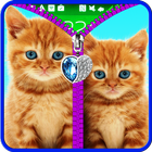 Gatos de bloqueo de pantalla. icono