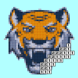 Diamond Pixel Number Coloring icon