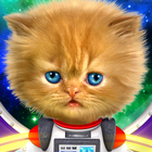 Parler bébé chat dans l'espace icône