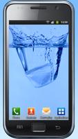 Water drops, water bubbles poster