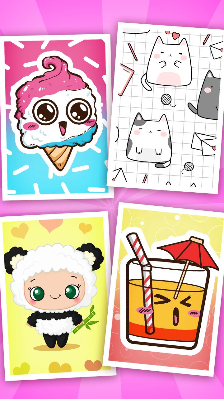 Android için kızlar için Kawaii duvar kağıdı APK�yı İndir