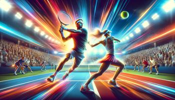 Tennis Battle: Tennis King تصوير الشاشة 1