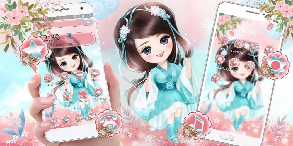 Costume Thème Fille Mignonne Pour Android Téléchargez Lapk