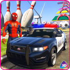 Cop Car Superheroes Stunt Racing ikona