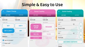 Baby & Breastfeeding Tracker imagem de tela 1