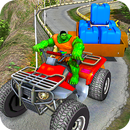 Superhero Cargo Delivery Transporter Bike 3D APK