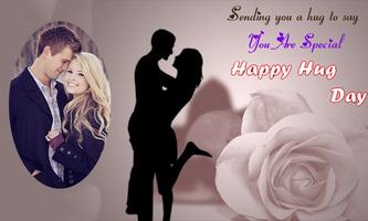 Hug Day Photo Frame Affiche