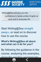 Writing at Sea poster