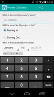 Prorate Calculator - Free screenshot 1