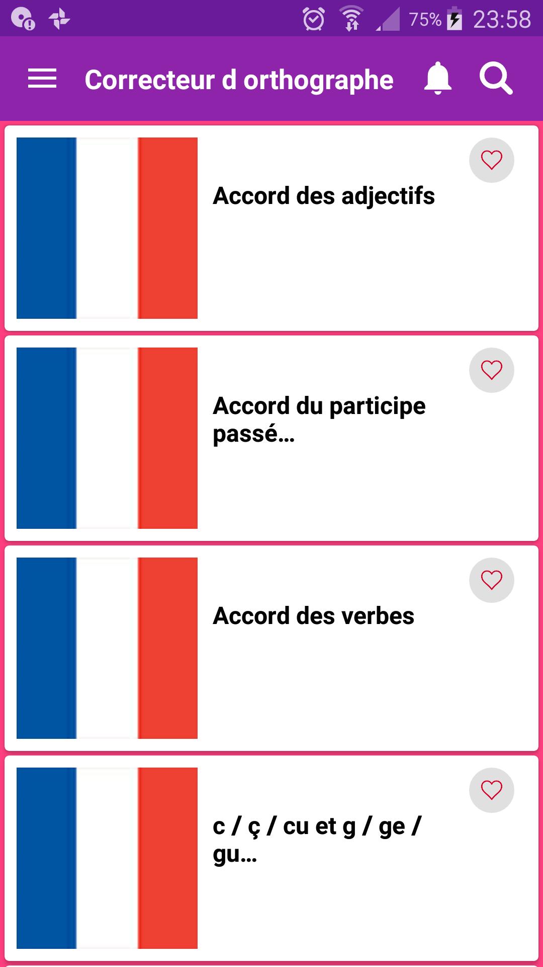correcteur d'orthographe francais gratuit pour Android - Téléchargez l'APK
