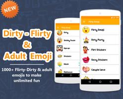 Dirty emoji & Adult emoji stic poster