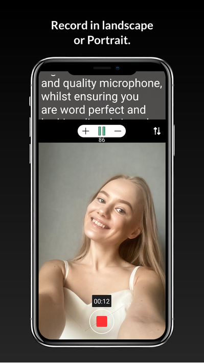 Teleprompter with Video Audio poster