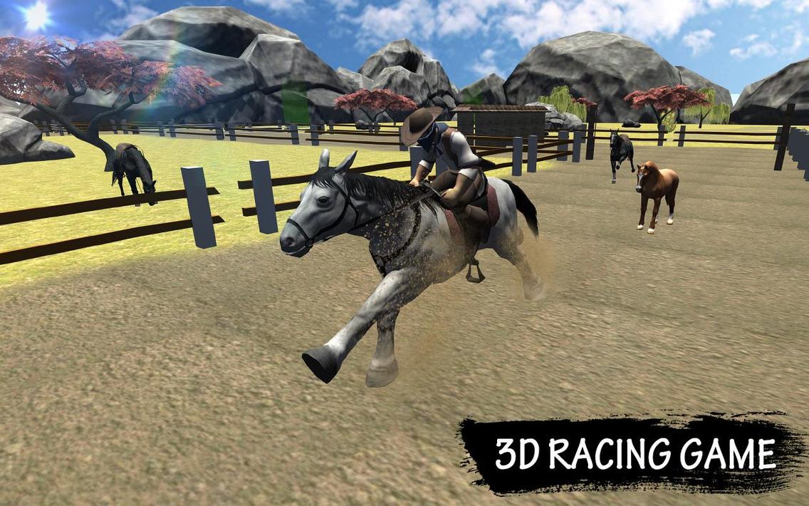Horse Racing 3D Derby Quest Horse Games Simulator poster